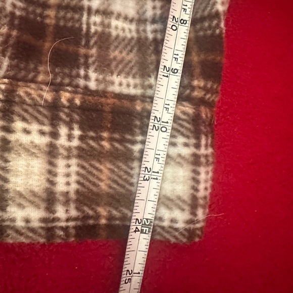 Men’s Croft&Barrow Flannel Shirt Size LG Plaid Brown Tan Long Sleeve Pockets EUC - Picture 8 of 12